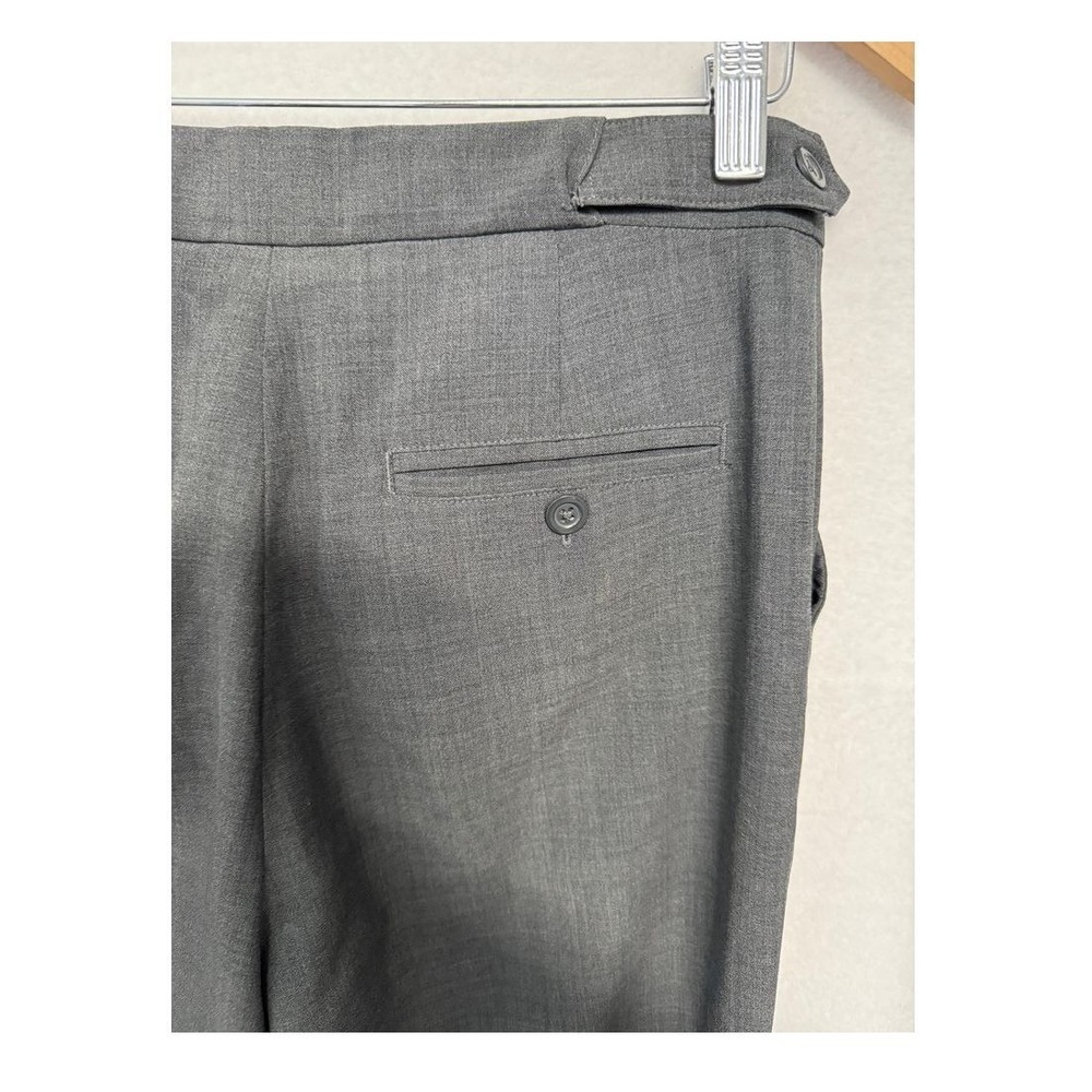 Gap Gray Women's Dress Pants Charcoal Gray Wool Blend Trousers | size 6 r - Picture 7 of 12